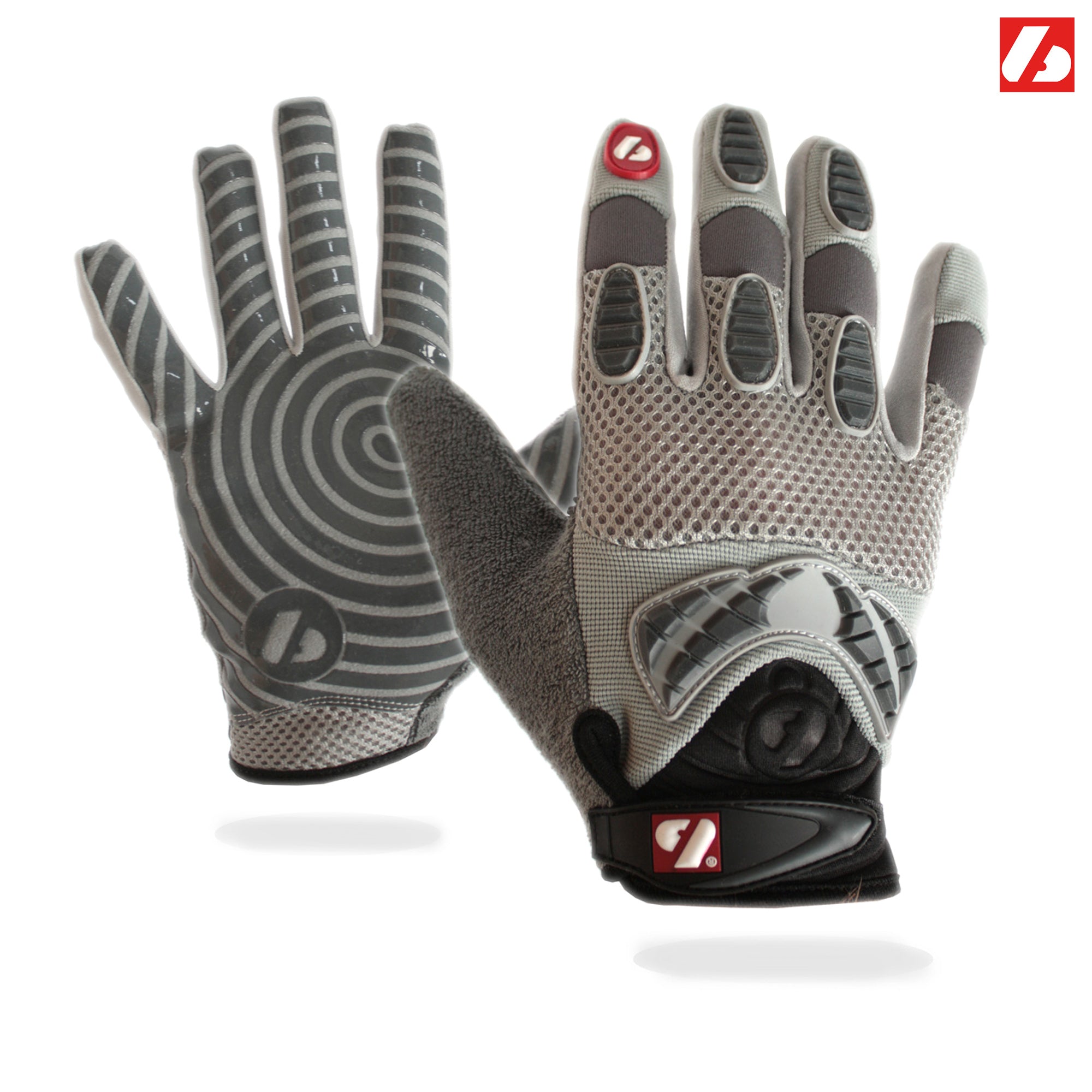 Grey football outlet gloves